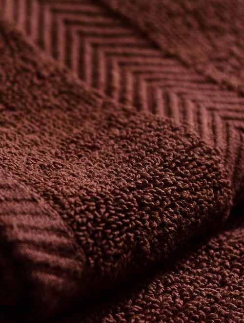 Towels Plain Brown Dyed