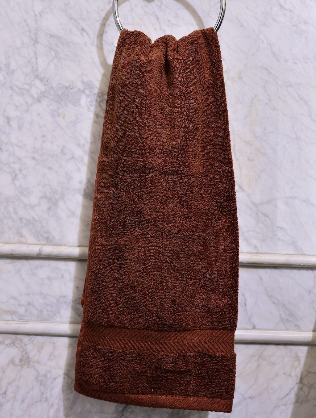 Towels Plain Brown Dyed