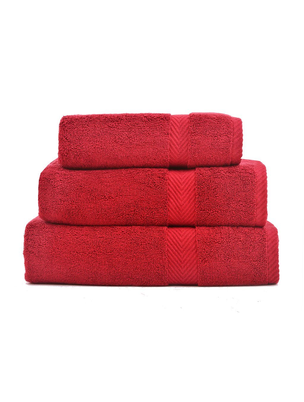 Towels Plain Maroon Dyed